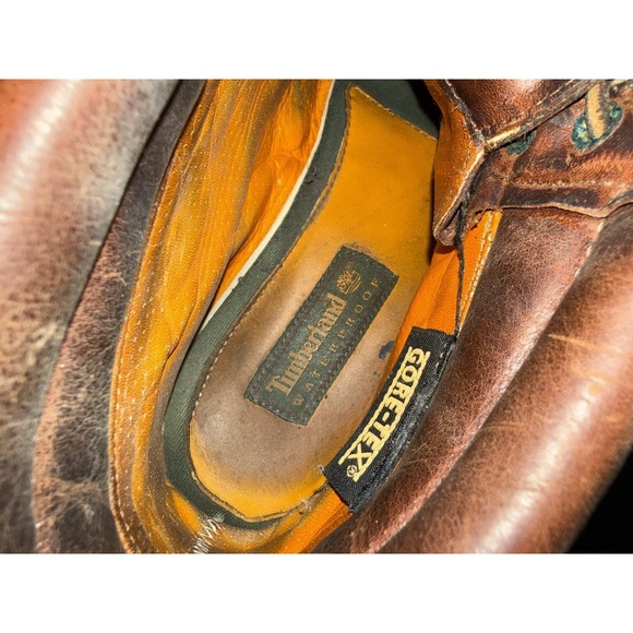 Timberland Gore-Tex Vibram Brown Leather Boots Men's 10.5 D USA - Picture 10 of 12